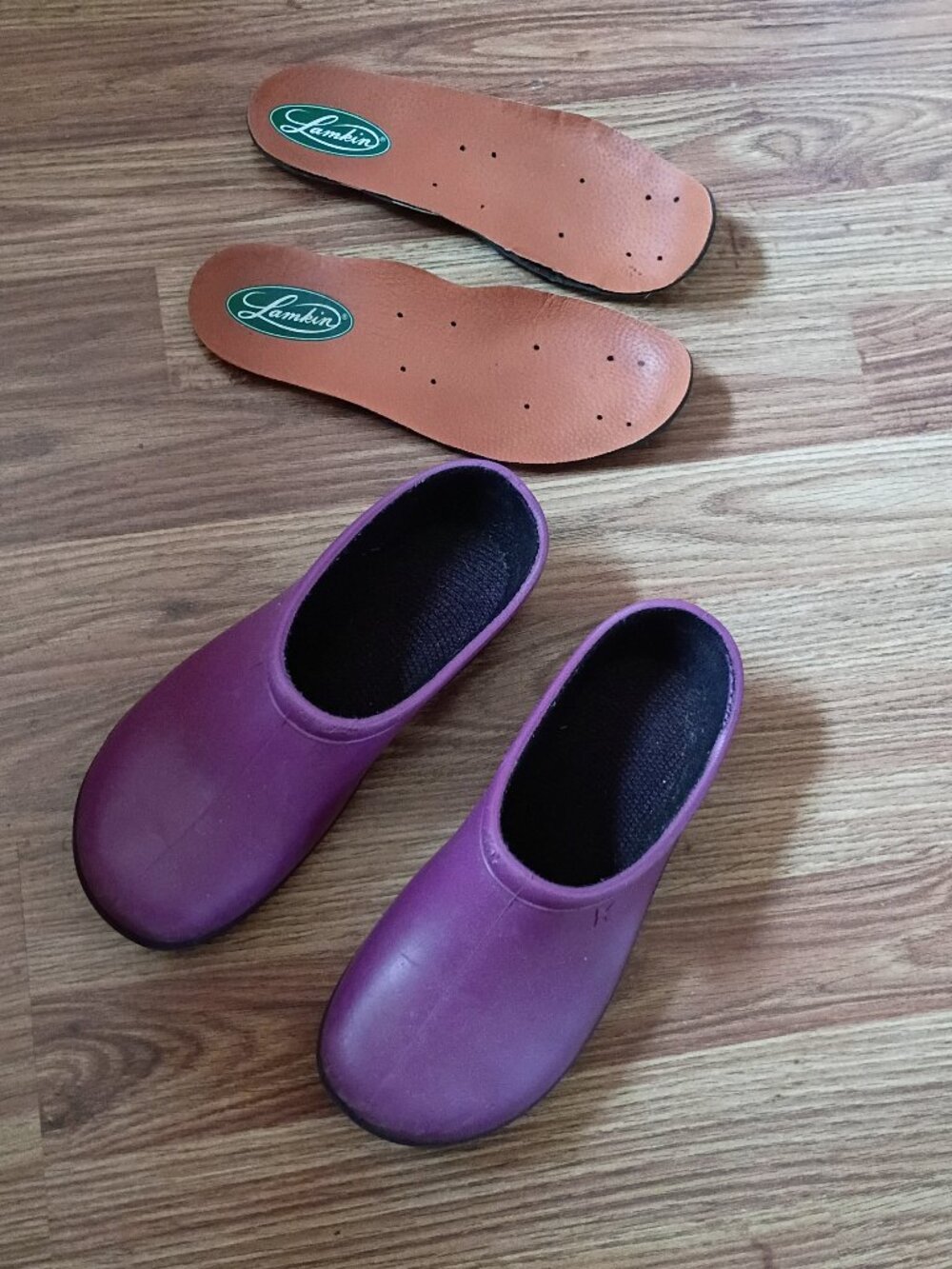Sloggers With Inserts Purple size 7 Used Waterproof
